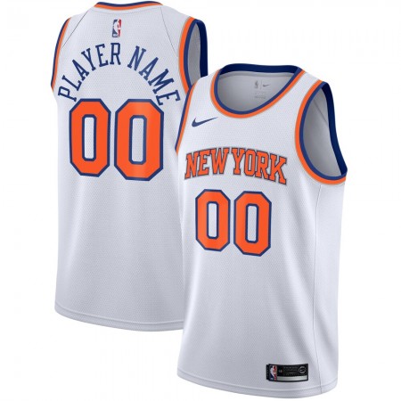 Herren NBA New York Knicks Trikot Benutzerdefinierte Nike 2020-2021 Association Edition Swingman